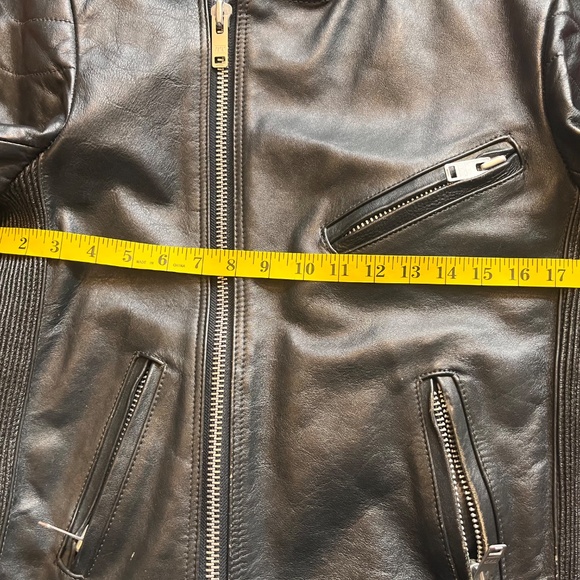 Vintage Belstaff Black Leather Jacket Cowhide - Picture 8 of 10